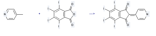 1,3-Isobenzofurandione,4,5,6,7-tetraiodo- is used to produce 4,5,6,7-Tetraiodo-2-(1H-pyridin-4-ylidene)-indan-1,3-dione